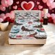 thumbnail image 1 of Skull Moth Floral Print Fitted Sheet Set Including a Soft Fitted Sheet and Two Pillowcases Suitable for All Seasons An Ideal Choice for Home Bedrooms and Guest, 1 of 1