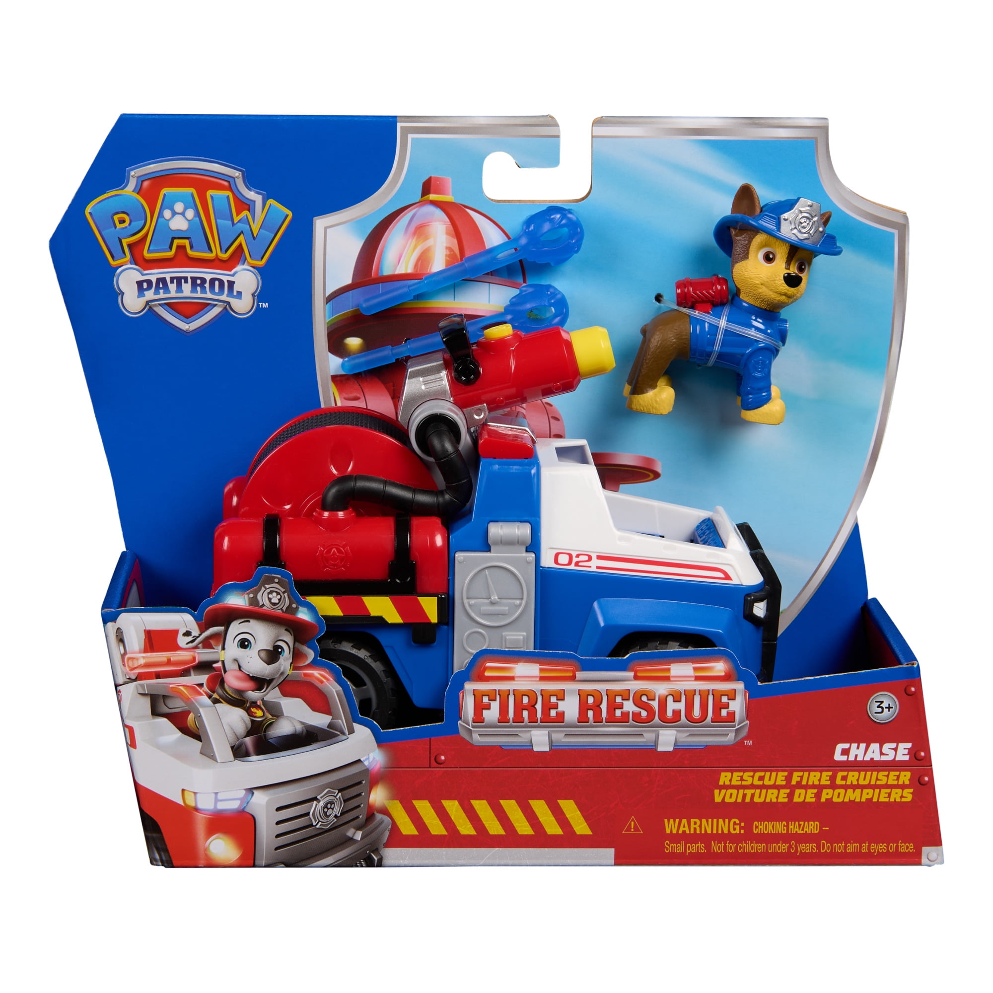 Camión De Rescate Bomberos Con Figura De Chase Paw Patrol