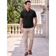 thumbnail image 2 of INSPIRE CHIC Camisa Polo de Hombre de Manga Corta Casual de Verano para Tenis Golf Talla M Negro, 2 of 5