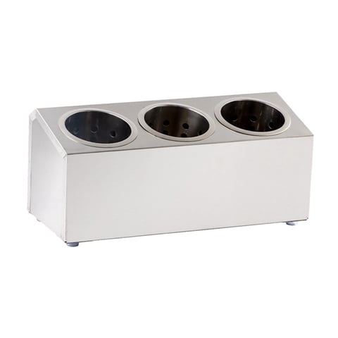 Bothyi - Organizador De Utensilios De Cubiertos De Acero Inoxidable Para Hoteles, Cafeterías Comerciales, 3 Rejillas