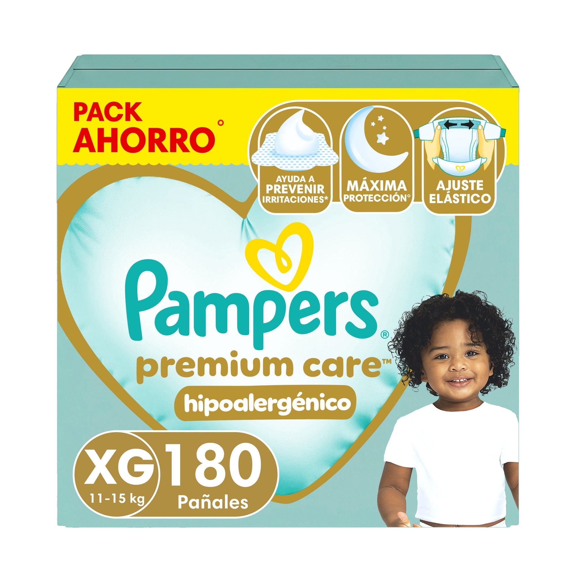 Pampers - Pañales Premium Care Talla Xg