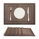 thumbnail image 2 of REGALWOVEN Juego de Manteles Individuales de 6 Piezas para Cocina y Comedor Café Oscuro 18"x12", 2 of 6