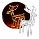 thumbnail image 1 of Reno Pequeño Navideño Con Luces Led Navidad Amarillo, 1 of 2