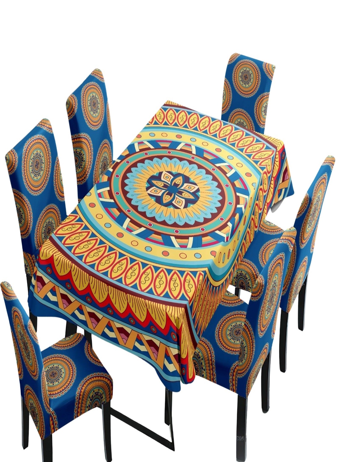 Decoideasemi - Juego De Mantel Más 6 Fundas De Sillas