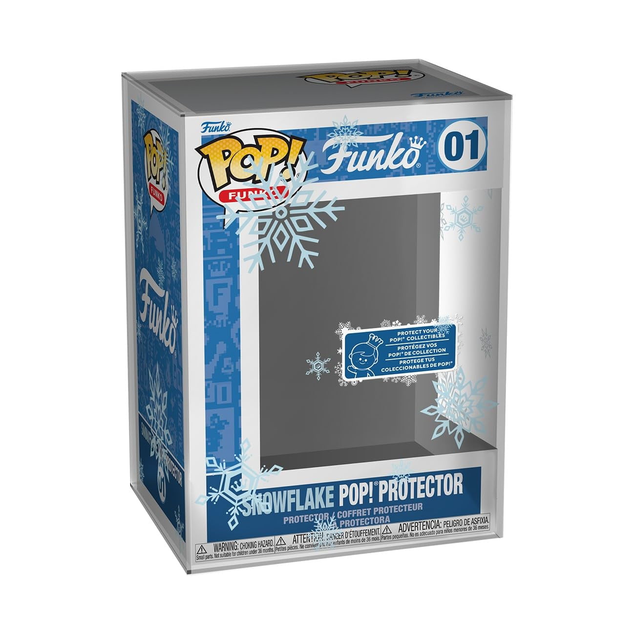 Protector Pop Funko Snowflake Con Estampado Uv Para Funko Pop!