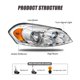 thumbnail image 4 of Conjunto de faros ADCARLIGHTS para Chevy Impala 2006-2013, 4 of 9