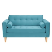 Bodevir - Sofa Retro 2C Felpa 05 Turquesa