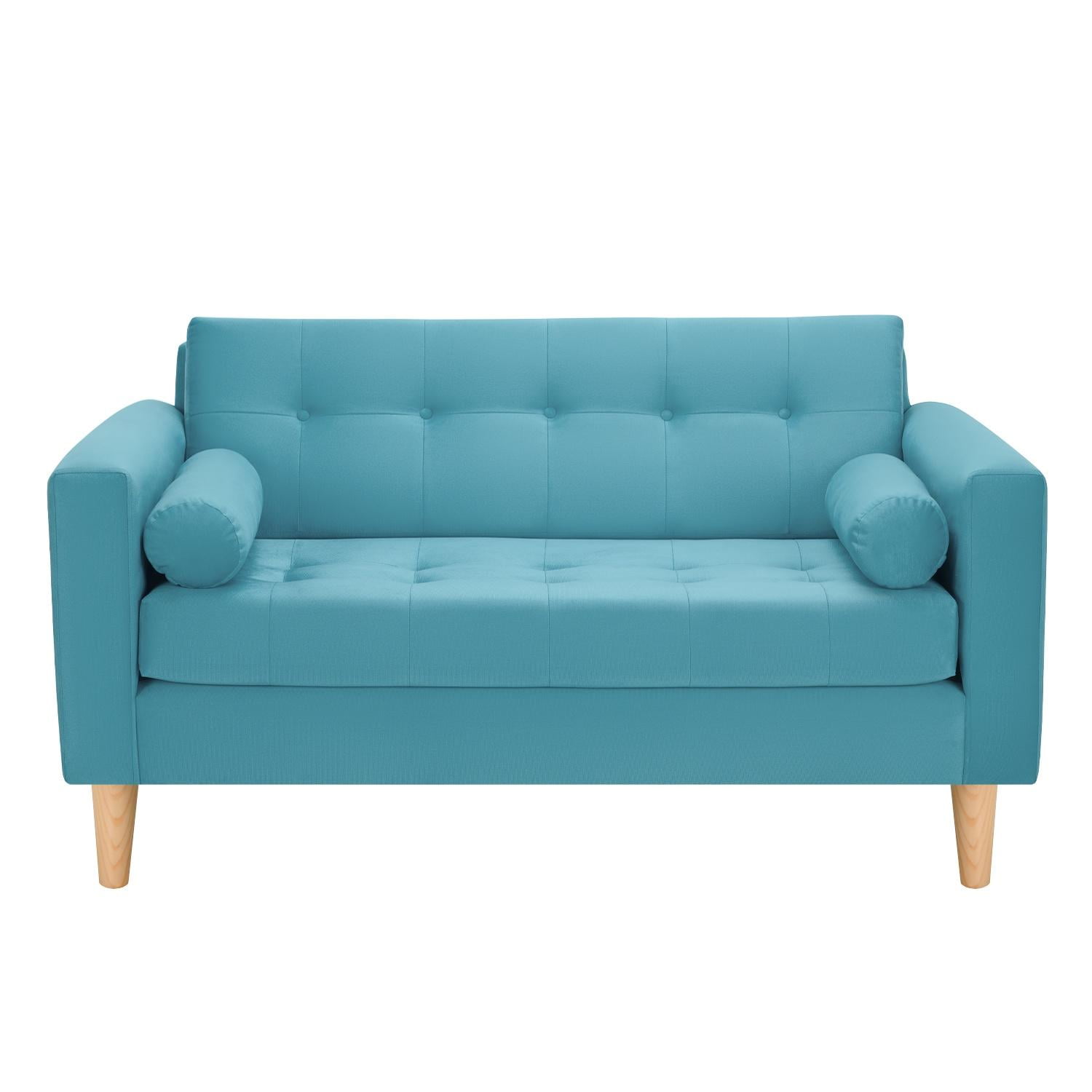 Bodevir - Sofa Retro 2c Felpa 05 Turquesa