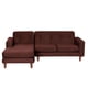 thumbnail image 1 of Sofa Chaiselong Der Salerno 3 Cuerpos Lado Izquierdo Tela Velvet Chocolate, 1 of 4