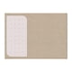 thumbnail image 4 of Tablón De Anuncios De Corcho, Tablero Para Tachuelas, Tablero De Corcho Para Mensajes, Fotos, Oficina, Hogar, 60 X 80, Color Camello, 4 of 5