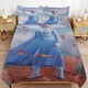 thumbnail image 4 of Cartoon Frozen 3-Piece Bed Set Warm And Comfortable Kawaii Bedding Set Cute Soft Microfiber Bedclothes for Boys Girls Kids Bed Sheets, 4 of 5