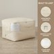 thumbnail image 5 of 1 Paquete de Almacenamiento de Ropa, Bolsa de Almacenamiento Expandible, Bolsa de Mudanza para Organizar Dormitorio, Organizadores de Armario y Almacenamiento con Asas Beige 21.3*16.5*11.8in, 5 of 6