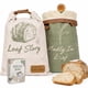 thumbnail image 1 of Bolsas para pan LOAF STORY de cera de abejas reutilizables con doble cierre, paquete de 2, 1 of 8