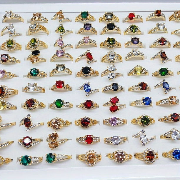 10pcs Exquisite Waterish Zircon Ring Set for Women - Perfect for Various Occasions and Mix and Match Jewelry