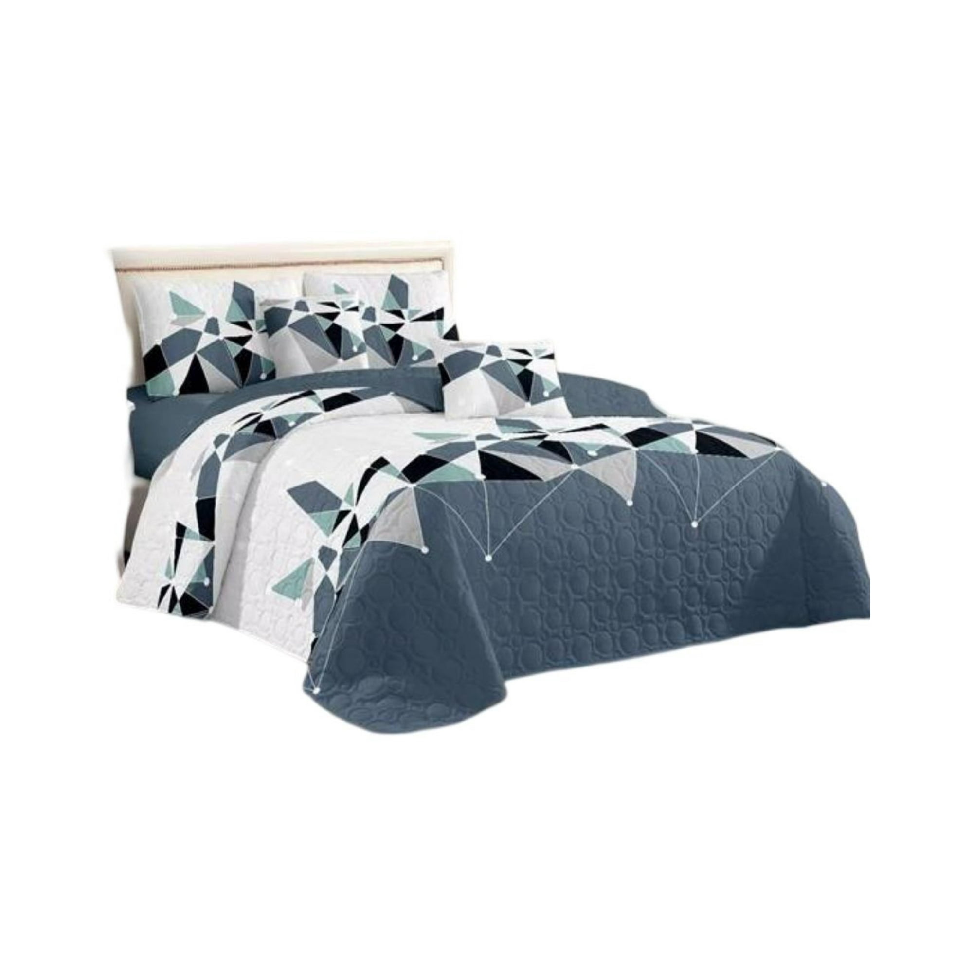 Genérico - Cubrecama Quilt 2 Plazas+2 Fundas Verano Fresco 13n71