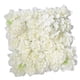 thumbnail image 5 of Panel De Pared De Flores Artificiales De 15 Pulgadas X 15 Pulgadas, Rosa De Seda Para Decoración De Fiesta De Boda, Blanco, 5 of 5