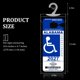 thumbnail image 2 of Soporte Ultra Transparente para Placa de Discapacidad REGUICORP – Juego de 4 unidades con colgador grande, 2 of 7