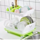 thumbnail image 2 of Escurridor De Platos Secador Para Fregadero 2 Niveles Color Verde, 2 of 8
