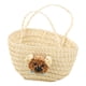 thumbnail image 1 of Cesta De Almacenamiento Para Casa De Muñecas A Escala 1:12, Micropaisaje Para Sala De Estar, Baño, Color Beige Con Asa, 1 of 5