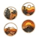 thumbnail image 2 of 4 Piezas De Letreros De Madera Para Decoración De Pared Con Paisaje Bohemio Para Cocina, Estudio, Sala, Apartamento, Estilo B, 2 of 5