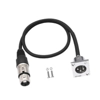 Magideal - Adaptador Xlr A Xlr Cable De Audio Accesorios Caja De Suelo Flexible De 60 Cm Conector De Audio Tipo D Para Mezcladores Y Grabadoras