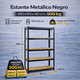 thumbnail image 2 of Estante Metalico Negro 180 x 90 x 40 cm Soporta 500 kg, 2 of 2