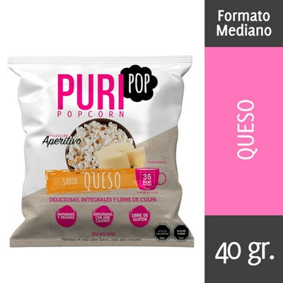 Popcorn Sabor Queso 40 G Purisnacks
