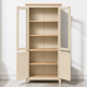 thumbnail image 2 of Vitrina "Perry" de Madera con Vidrio Vitrina Artesanal de Pino - Beige - 80x35x180 cm, 2 of 3