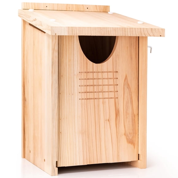 Casa para Búhos WHITEHORSE 41x30x28 cm de Cedro Impermeable