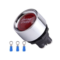 Ioensy - Interruptor De Botón De Arranque Luz Led 50A 12V Interruptor De Botón De Arranque De Motor Rojo