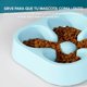 thumbnail image 5 of Plato Simple Para Mascota Forma De Trébol Anti Ansiedad Cafe, 5 of 7