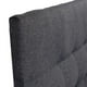 thumbnail image 2 of Respaldo De Cama 2 Plazas Manarola Tela Gris oscuro, 2 of 2