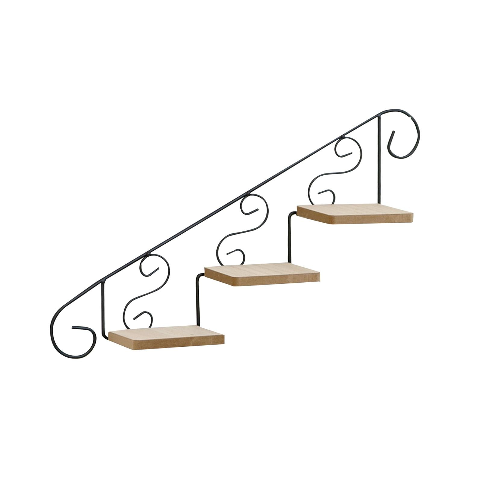 Ioensy - Estante Decorativo De Escalera, Soporte De Planta Vintage Para Sala De Estar, Interior, Oficina Hacia Arriba