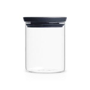 Brabantia - Contenedor De Vidrio Apilable 0,6 Lt Dark Grey