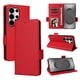 thumbnail image 3 of Funda Cartera para Samsung Galaxy S26 Ultra Tapa Flip con Ranuras y Soporte Rojo, 3 of 5
