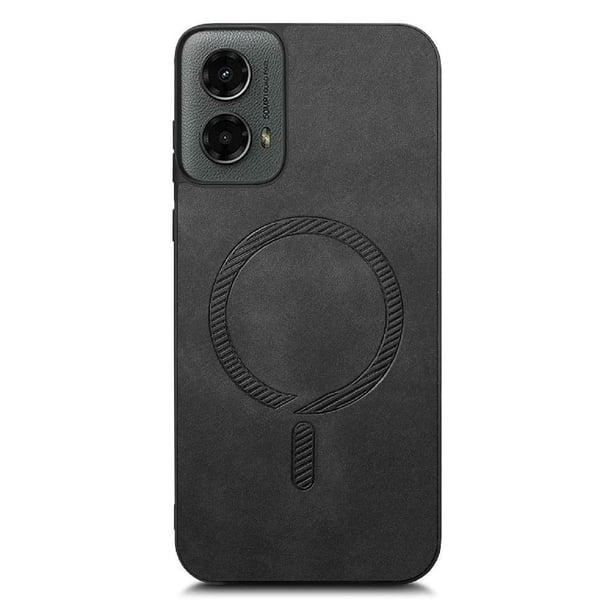 Magnetic Slim Case for Motorola Moto G 2024 with Camera Guard & Anti-Scratch Back Black