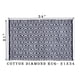 thumbnail image 3 of Alfombra reversible Ramanta Home 53 × 86 cm diamante azul marino, 3 of 6