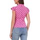 thumbnail image 3 of INSPIRE CHIC Blusa de Mujer para Regreso a Clases Lunares Lazo Cuello Volantes Manga Corta para Trabajar Talla S Rosa Claro, 3 of 6