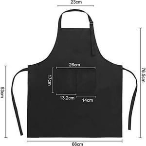 Genérico - Delantal Pechera Black Bull Para Asado Parrilla