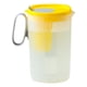 thumbnail image 5 of Tetera de plástico con flores, tetera para nevera, jarra de jugo con colador, jarra de agua para café, jugo, cerveza fría, bebida de agua fría/calient Amarillo, 5 of 5