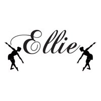Rienda Libre Graphics - Decomural Personalised Name Ballet Dance Ws-44236