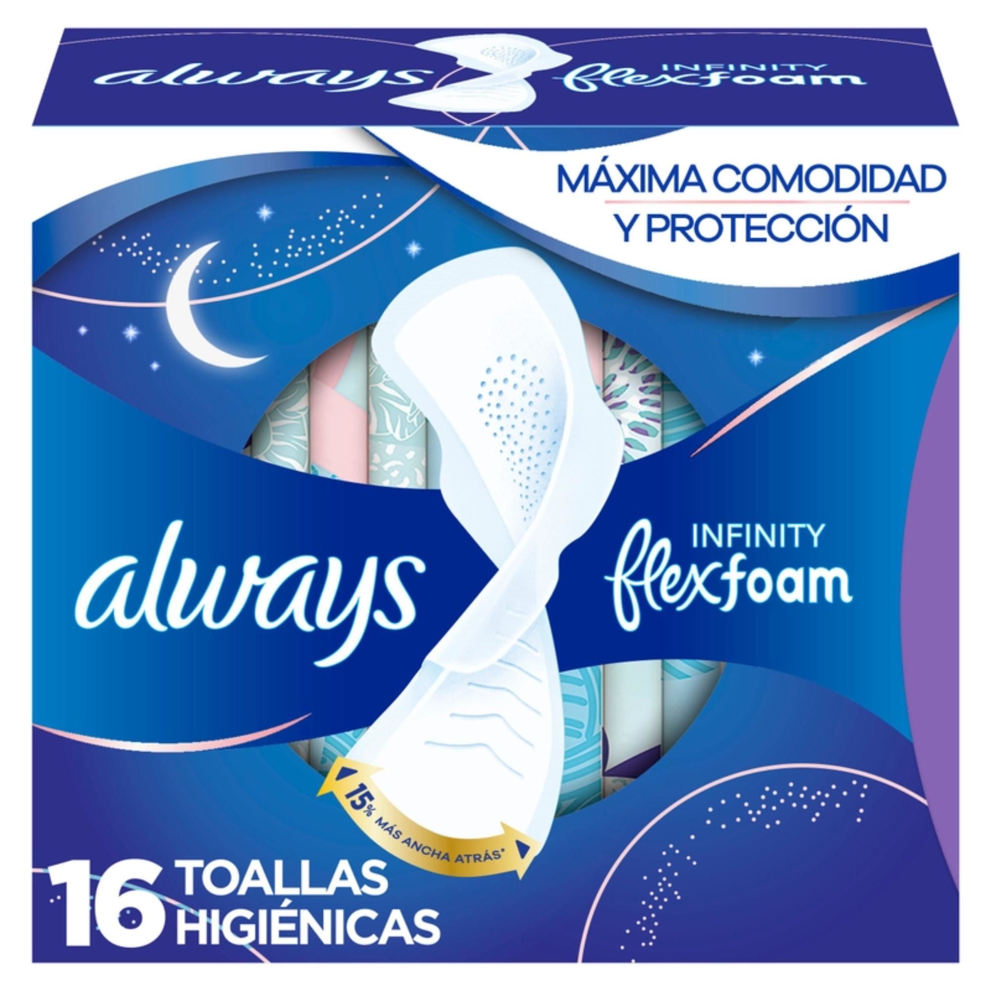 Always - Toallas Higiénicas Con Alas Infinity Noche
