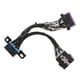 thumbnail image 3 of Divisor Negro OBD2 OBDII Y De 16 Pines Macho A Hembra Cable De Extensión De Conector, 3 of 4