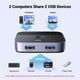 thumbnail image 2 of Conmutador USB UGREEN USB 3.0 de 2 entradas y 2 salidas para 2 ordenadores, 2 of 7