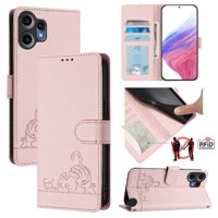 Funda Tipo Cartera Foxdock Para Nothing Cmf Phone 2 Pro Con Soporte, Ranuras, Rfid, Diseño De Gato