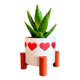 thumbnail image 1 of Maceta de corazones - San Valentín, 1 of 2