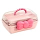 thumbnail image 4 of Caja de almacenamiento de accesorios para el cabello para niñas, caja de joyería cosmética, soporte para lazos para el cabello, caja de joyería, caja Rosa, 4 of 5