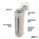 thumbnail image 3 of Botella de agua Ello Syndicate de vidrio reutilizable de 600 ml con tapa abatible, 3 of 7