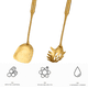 thumbnail image 3 of Juego de utensilios de cocina de acero inoxidable, 2 piezas de utensilios de cocina dorados, 3 of 5