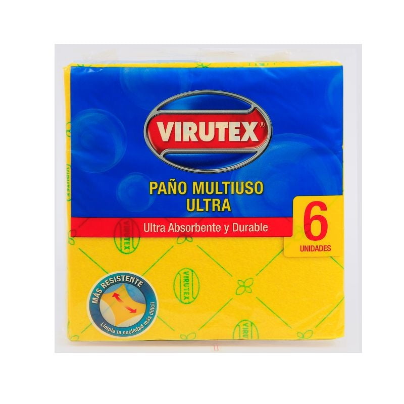Virutex - Paño Multiuso Ultra Ultra Absorbente Amarillo